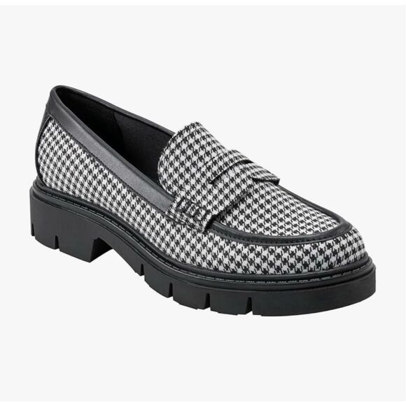 Marc Fisher Women's Houndstooth Cube Loafer 8 - Picture 3 of 10